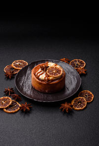 Close-up of food on table