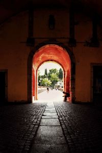 Alley amidst buildings in city