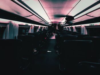 Interior of train