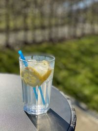 Close-up of drink on table