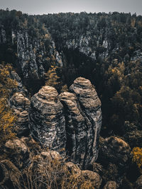 View of rock formation