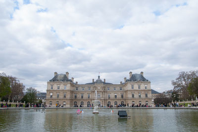 View of historical building against cloudy sky