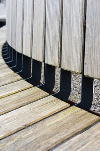 Close-up of wooden planks