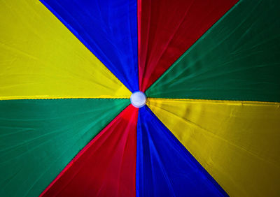 Close-up of multi colored umbrella