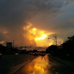 Road at sunset