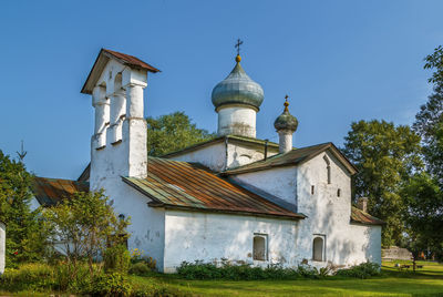 Church of the holy image of the saviour not made by hands is an orthodox church in pskov, russia