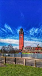 Built structure against blue sky