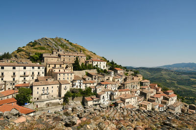 The old town of san fele in basilicata regione, italy.