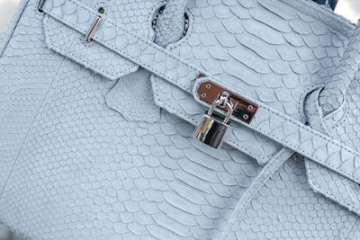 Texture of bags made of exotic python skin