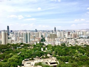 Cityscape against sky