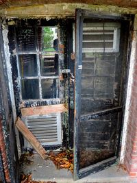View of abandoned house