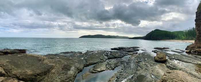 Panoramic view of sea against sky