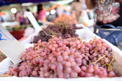 Close-up of fruits for sale in market