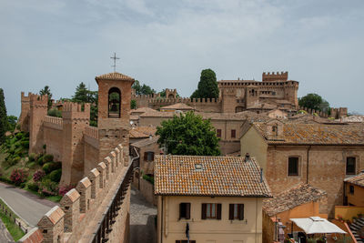 Surrounding walls of an old building in gradara