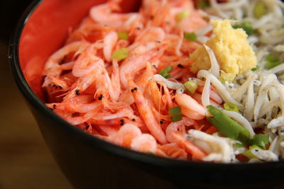 Close-up of served food