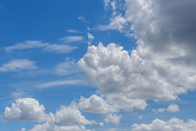 Low angle view of clouds in sky