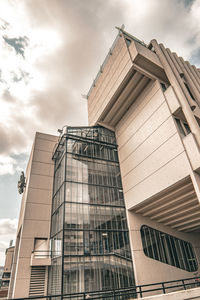 Low angle view of building against sky