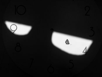 Full frame shot of illuminated clock