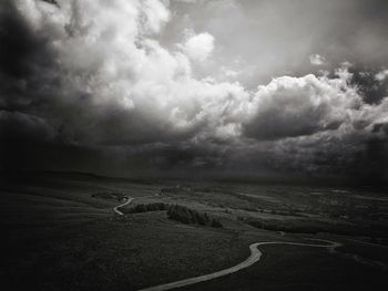 Scenic view of road against sky