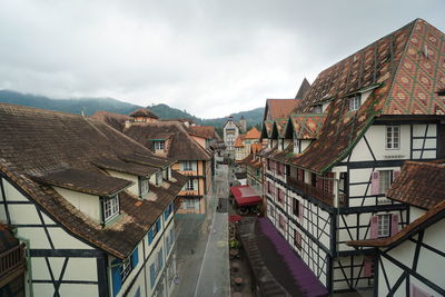 Buildings in city against sky