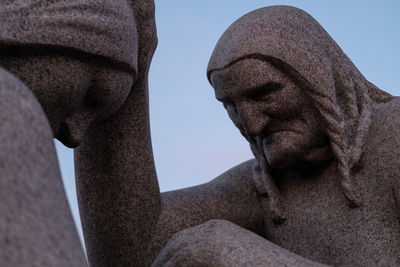 Low angle view of statue