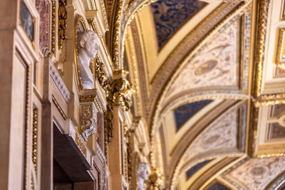 Low angle view of ceiling