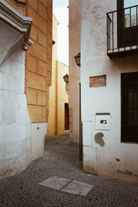 Street amidst buildings in town