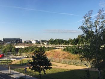 Built structure with trees in background