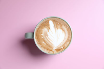 Directly above shot of coffee on table