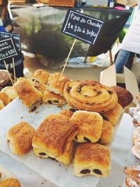 Close-up of sweet food for sale