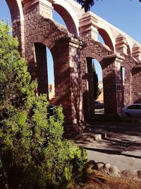 Low angle view of historic building