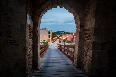 Architectural details of the island of san nicola