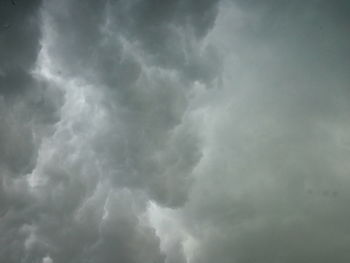 Low angle view of storm clouds in sky