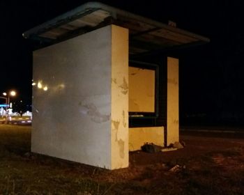 View of illuminated tunnel