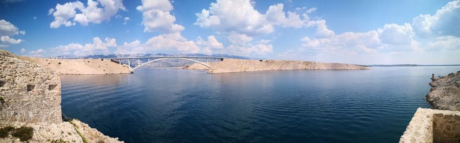 Panoramic view of sea against sky