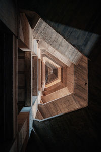 Low angle view of staircase in building