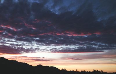 Scenic view of landscape against cloudy sky