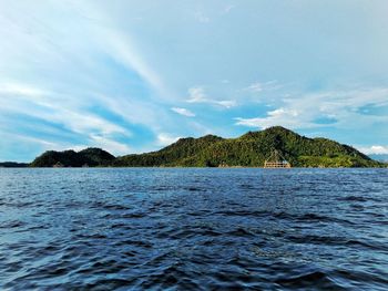 Ungge island view from the boat, sibolga, north sumatra, indonesia, 8 dec 2018