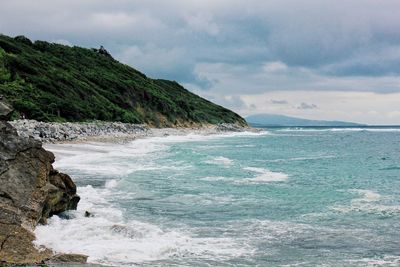 Scenic view of sea against sky