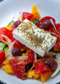 Close-up of food in plate