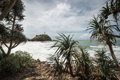 Scenic view of sea against sky