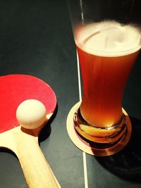 Close-up of drink on table