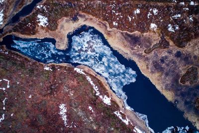 Aerial view of landscape against sky