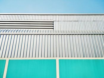 Low angle view of building against clear sky