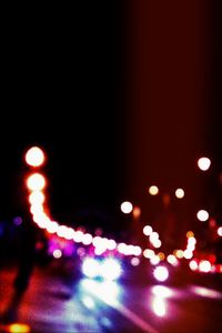 Defocused lights at night