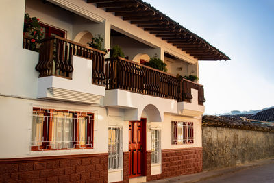 Beautiful streets of the heritage town of salamina located at the caldas department in colombia.