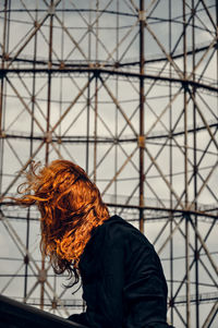 Portrait of woman with red hair