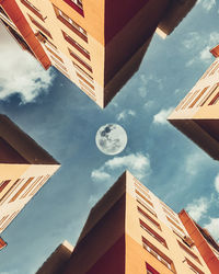 Low angle view of buildings against sky