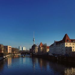 View of buildings at waterfront