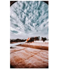 View of swimming pool against sky